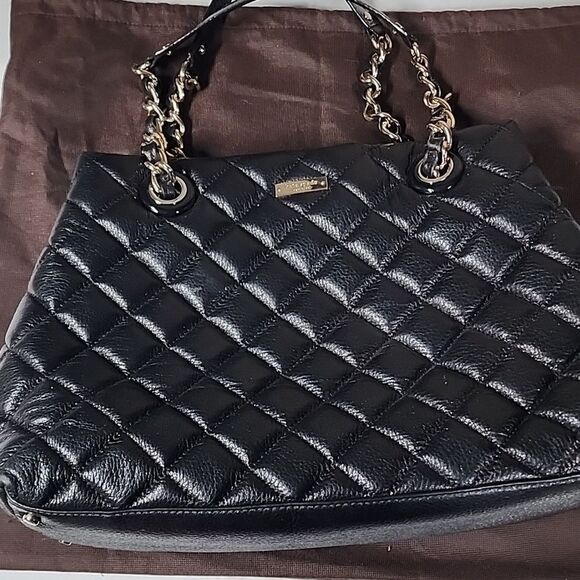 Kate Spade Black Quilted Tote - Picture 1 of 3